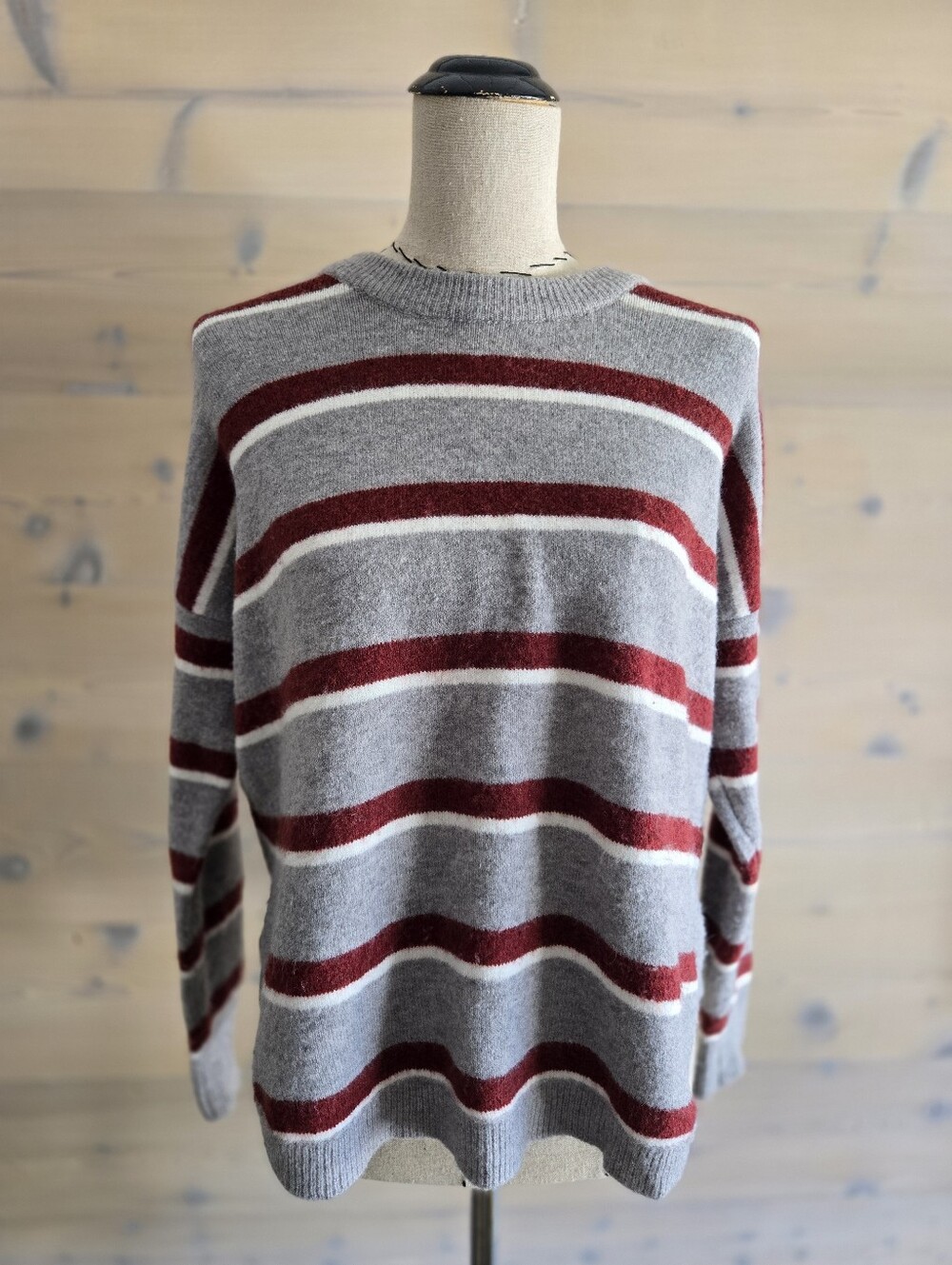 Madewell Westlake Oversized Striped Pullover Sweater XS